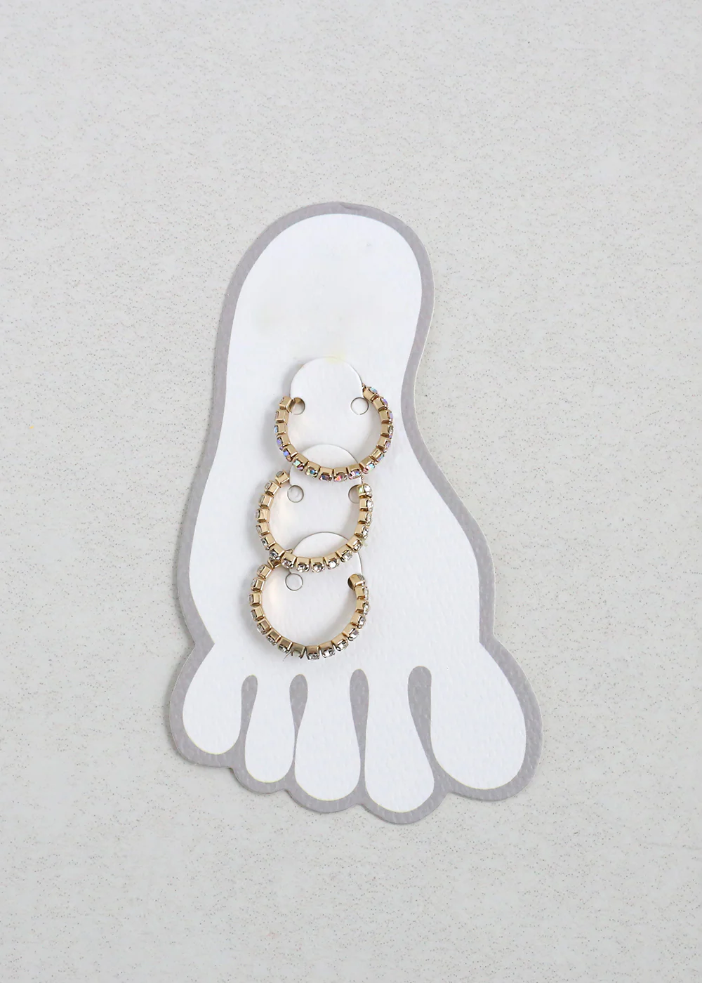 3-Piece Rhinestone Toe Ring - Mrs Treak