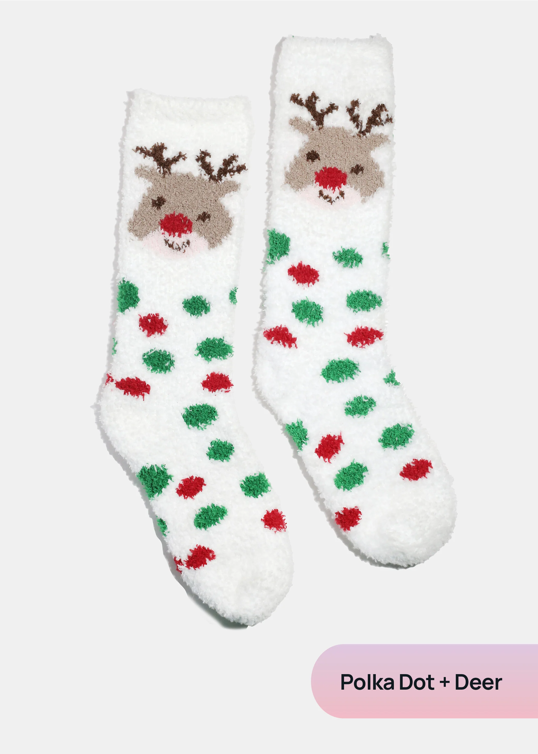 Miss A Christmas Fuzzy Socks - Mrs Treak