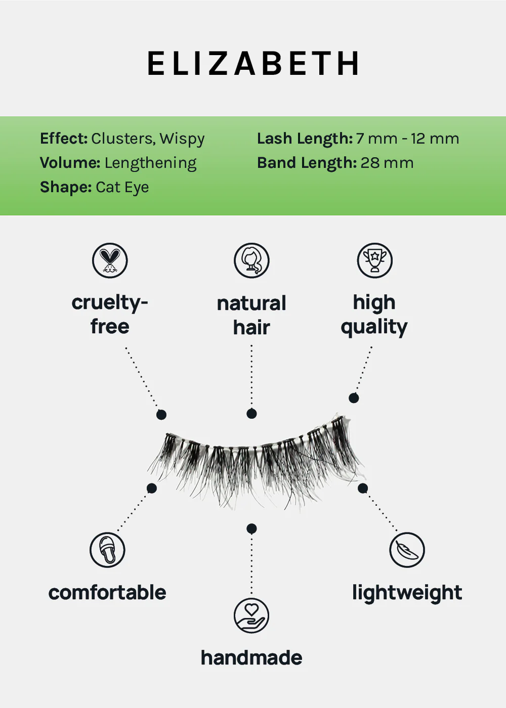 AOA Studio Eyelashes - Elizabeth - Mrs Treak