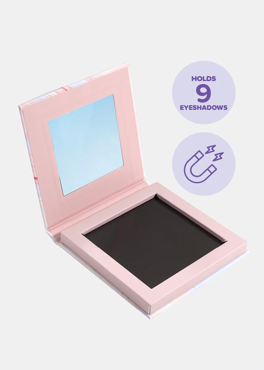 AOA Pro Magnetic Eyeshadow Palette - Pink Swirly Small - Mrs Treak