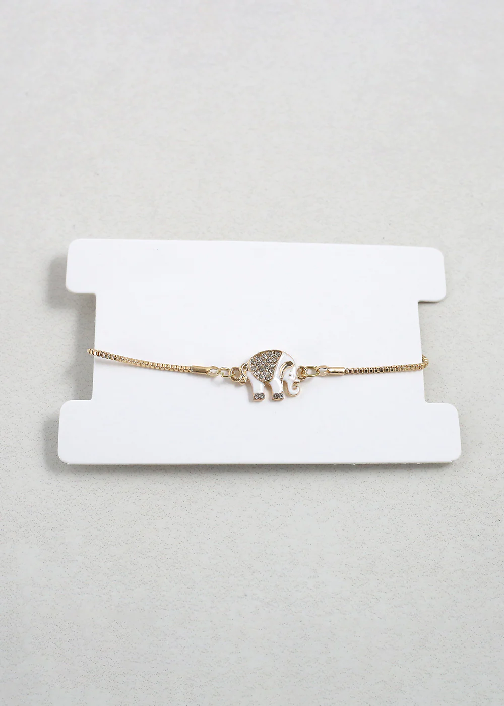 Gold Elephant Charm Bracelet - Mrs Treak