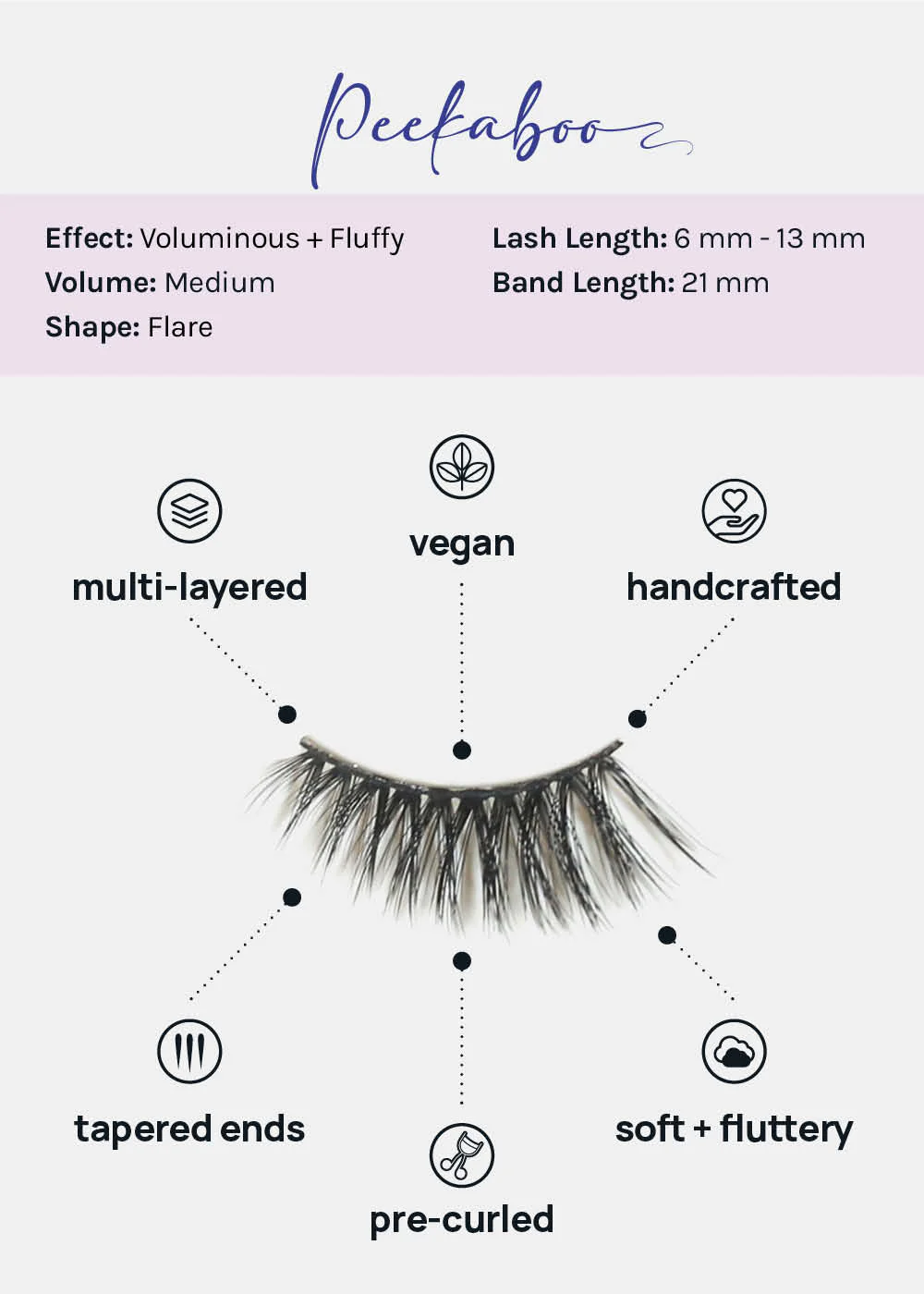 Demi-Dream Half Lashes �C Peekaboo - Mrs Treak