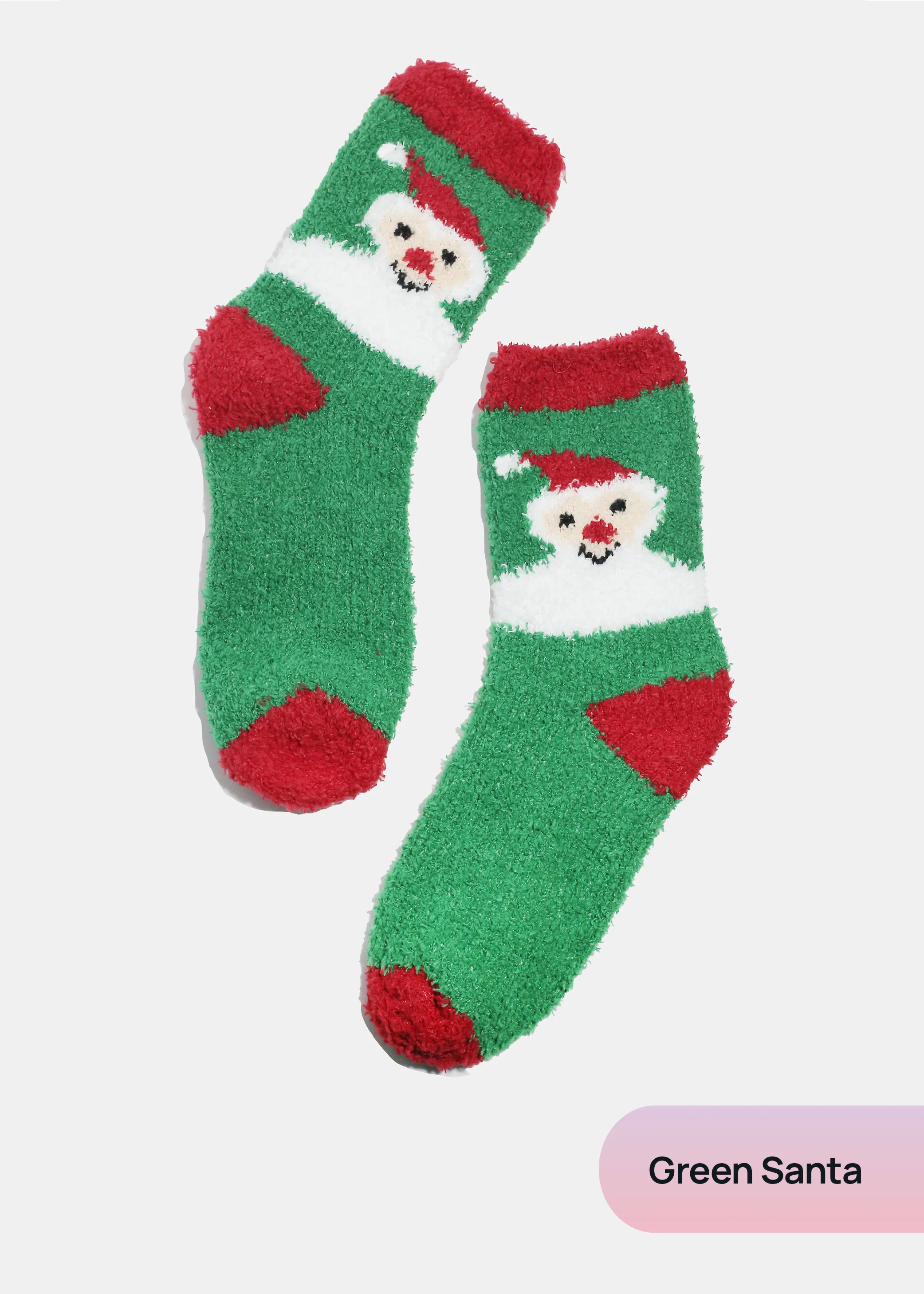 Miss A Christmas Fuzzy Socks - Mrs Treak