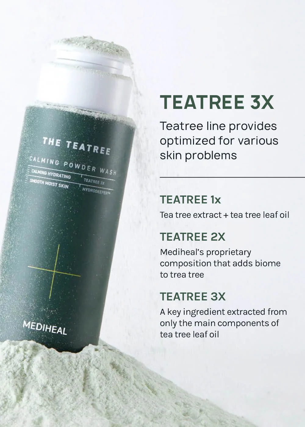 MEDIHEAL The Teatree Calming Powder Wash - Mrs Treak