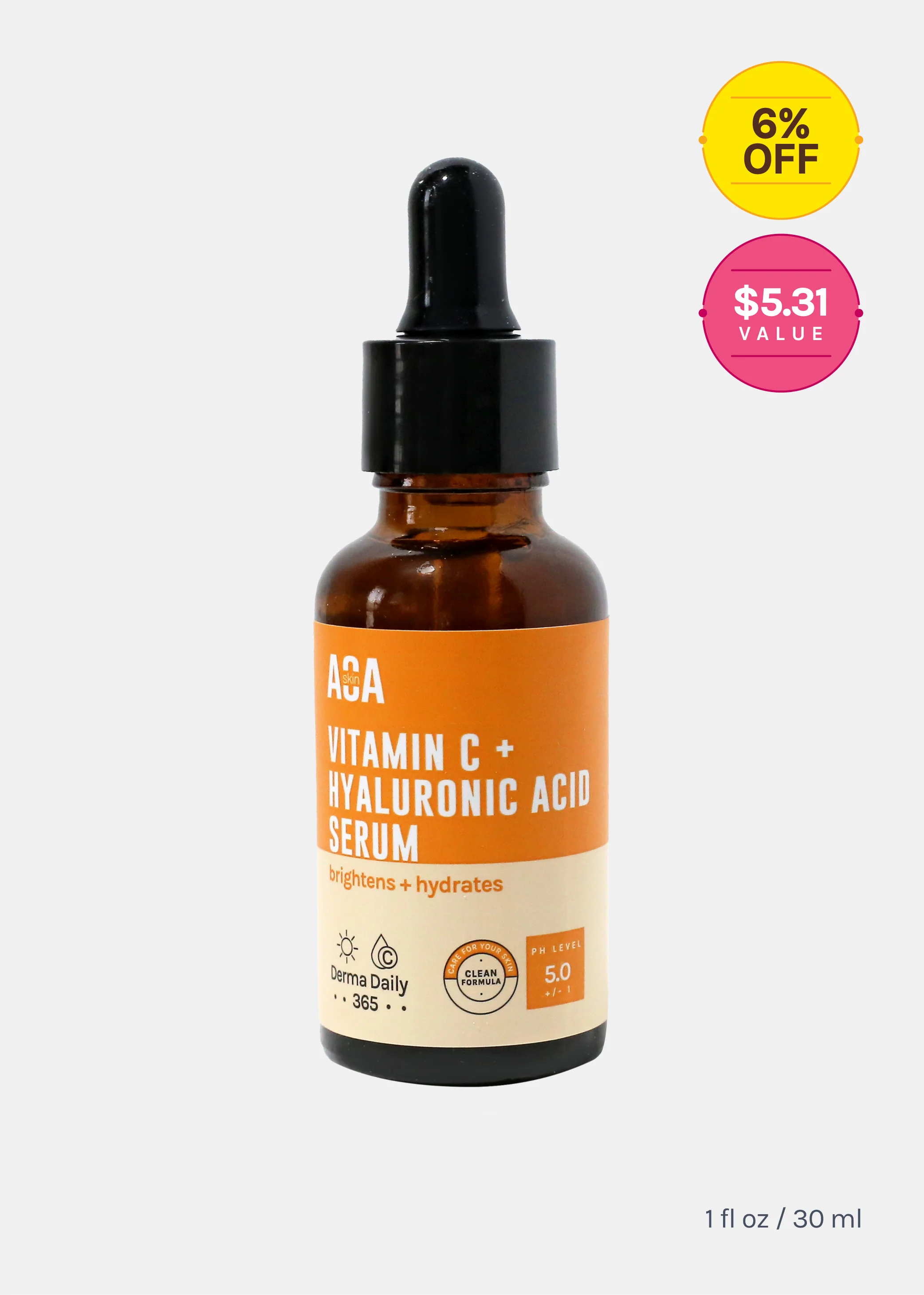 AOA Skin Vitamin C + Hyaluronic Acid Serum - Mrs Treak