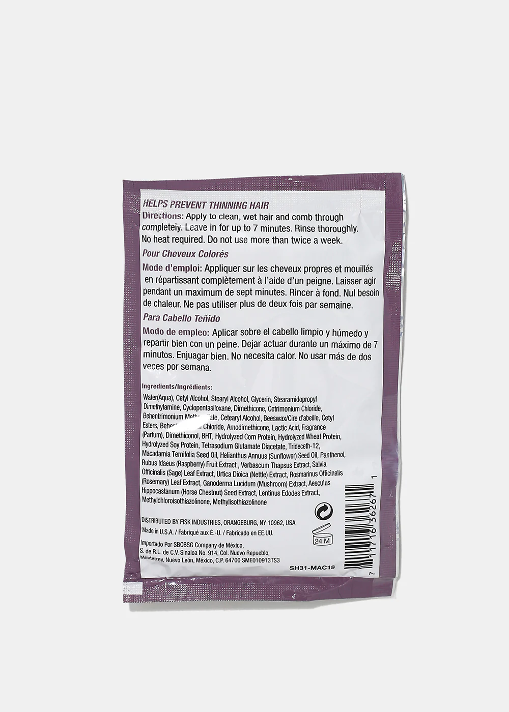 Diffeel Premium Hair Mask- Macadamia Oil - Mrs Treak