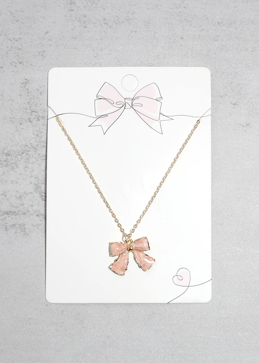 Bow Pendant Necklace - Mrs Treak