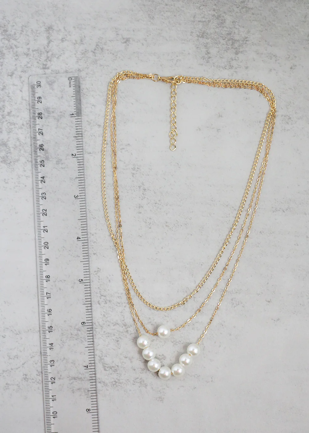 Pearl Layered Necklace & Earring Set - Mrs Treak