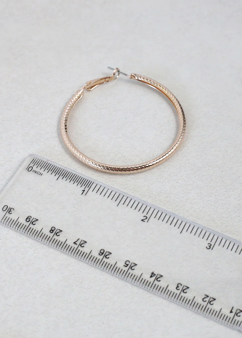 Textured Gold Hoop Earrings - Mrs Treak