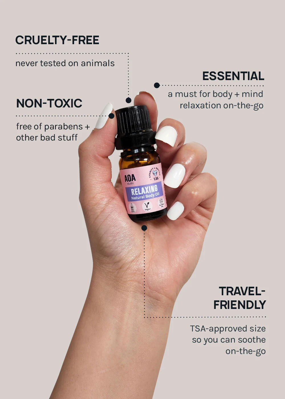 AOA Relaxing  Natural Body Oil - Mrs Treak