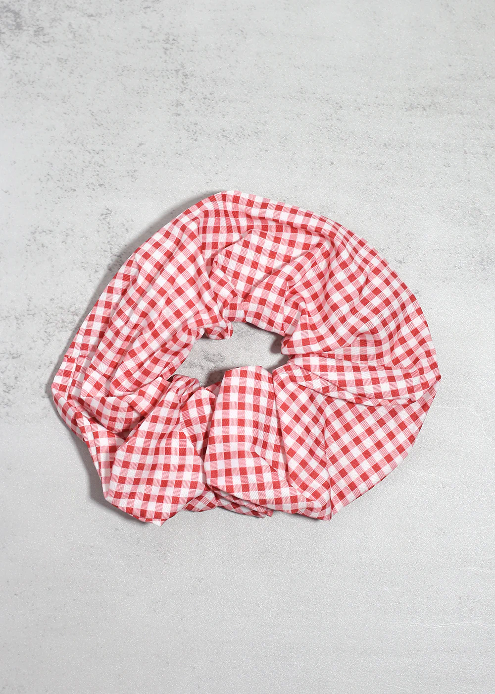 Gingham Large Scrunchie - Mrs Treak