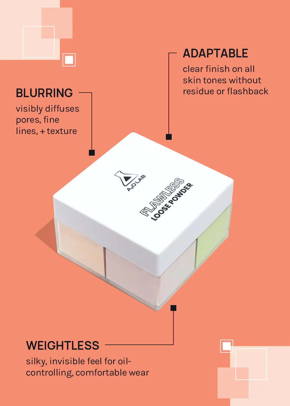 a2o Lab Flawless Loose Setting + Finishing Powder - Mrs Treak