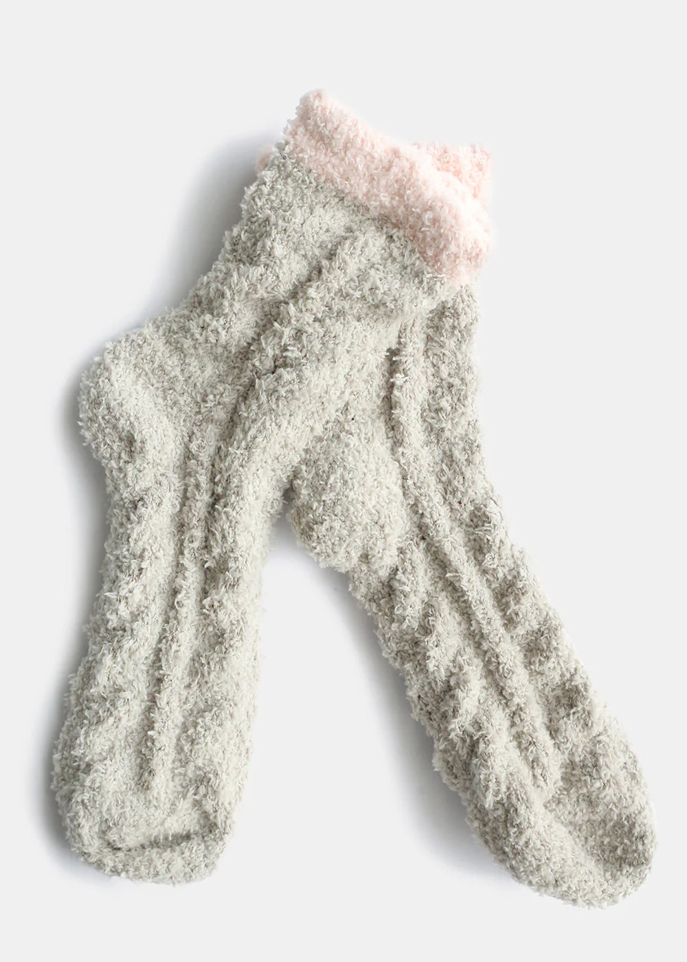 Two Tone Fuzzy Socks - Mrs Treak