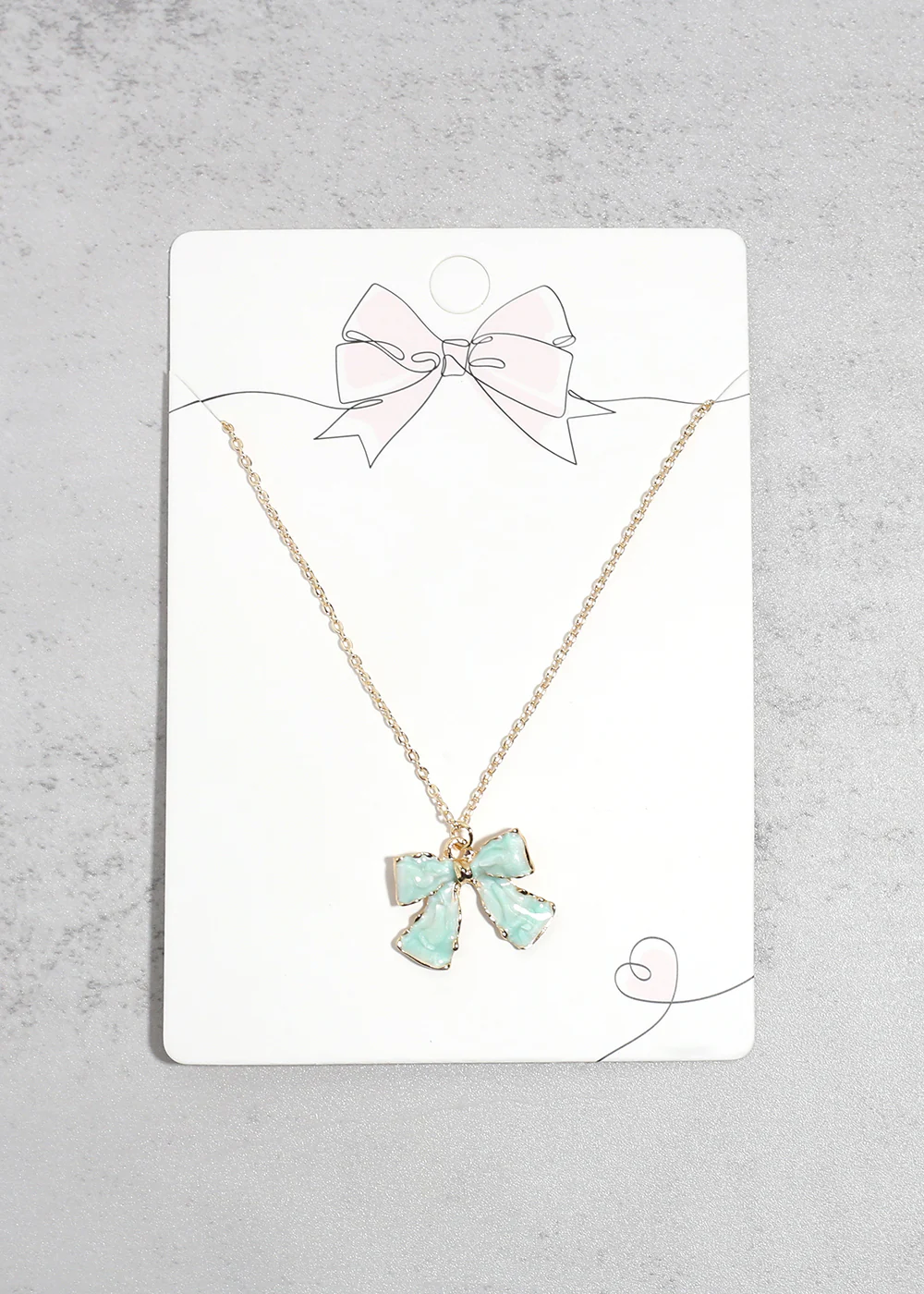 Bow Pendant Necklace - Mrs Treak