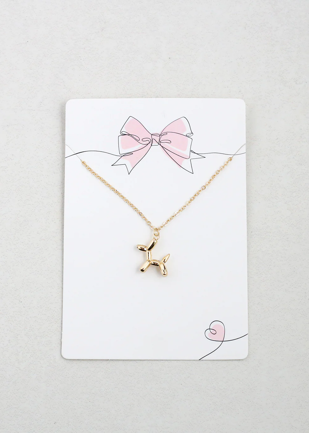 Balloon Dog Pendant Necklace - Mrs Treak