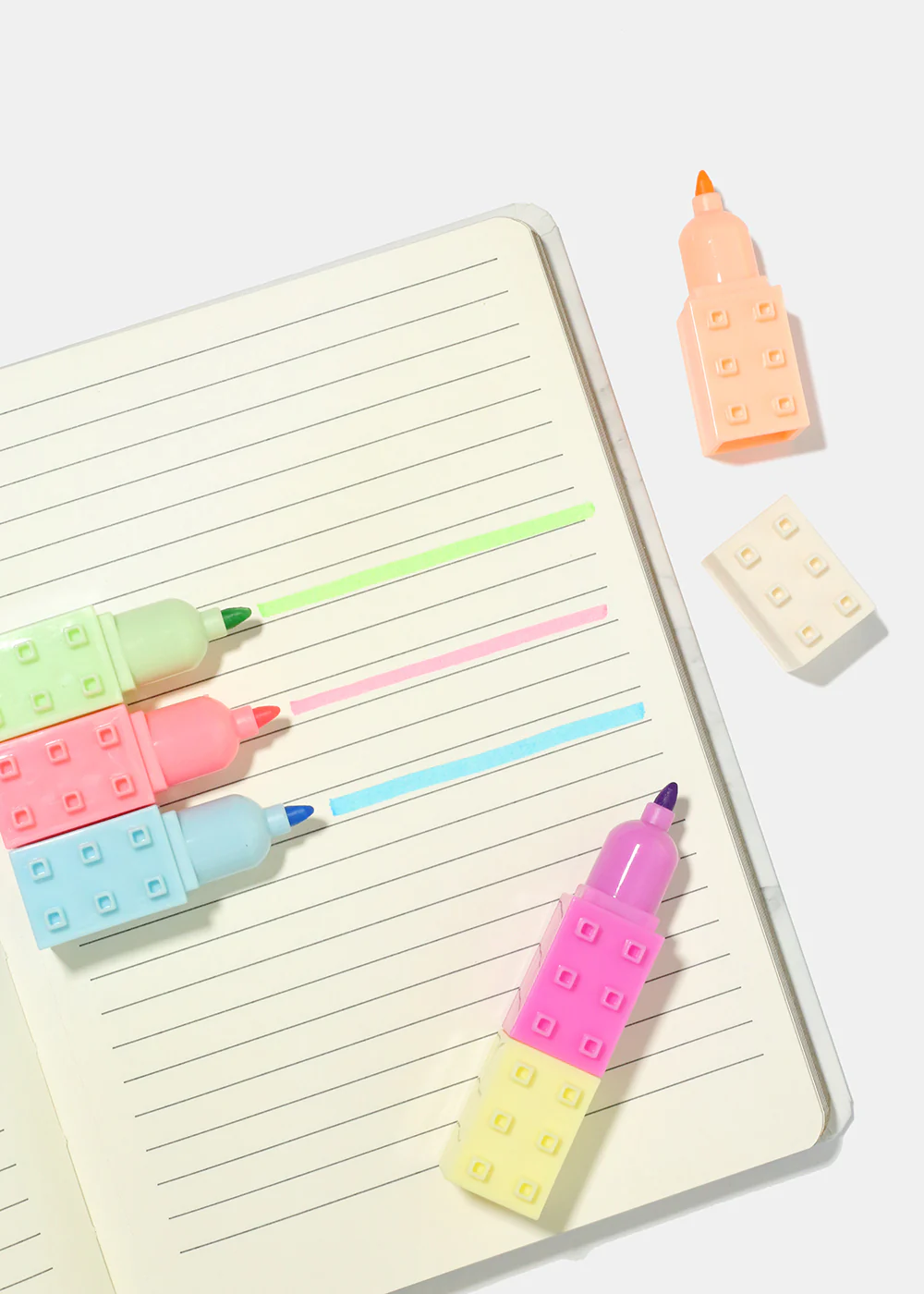 Official Key Items Stackable Highlighters - Bricks - Mrs Treak