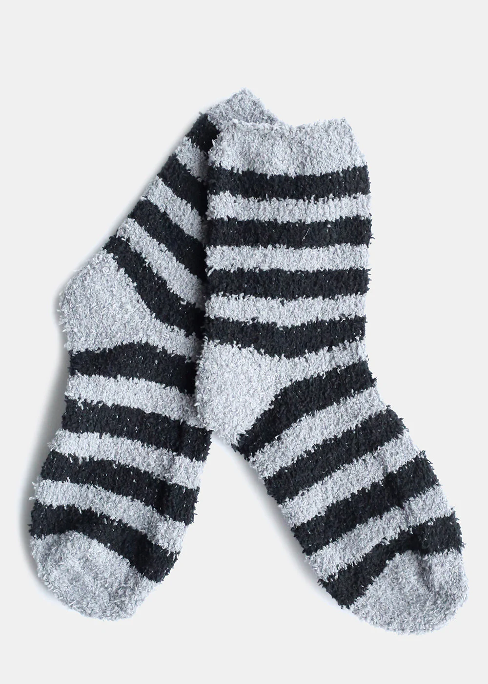 Fuzzy Socks with Stripes - Mrs Treak