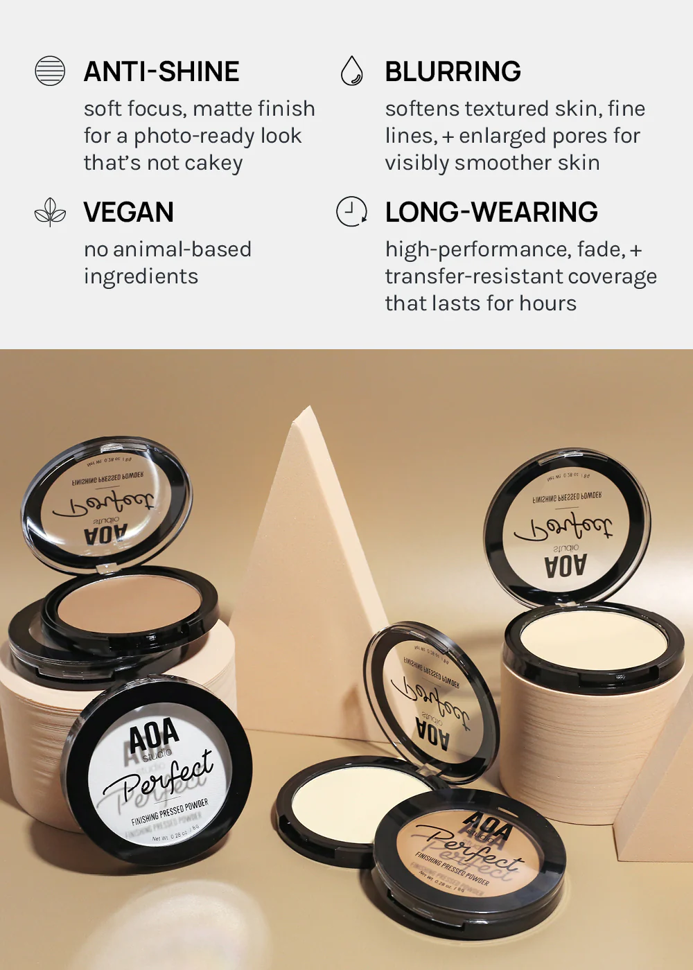 AOA Perfect Pressed Powder - Mrs Treak