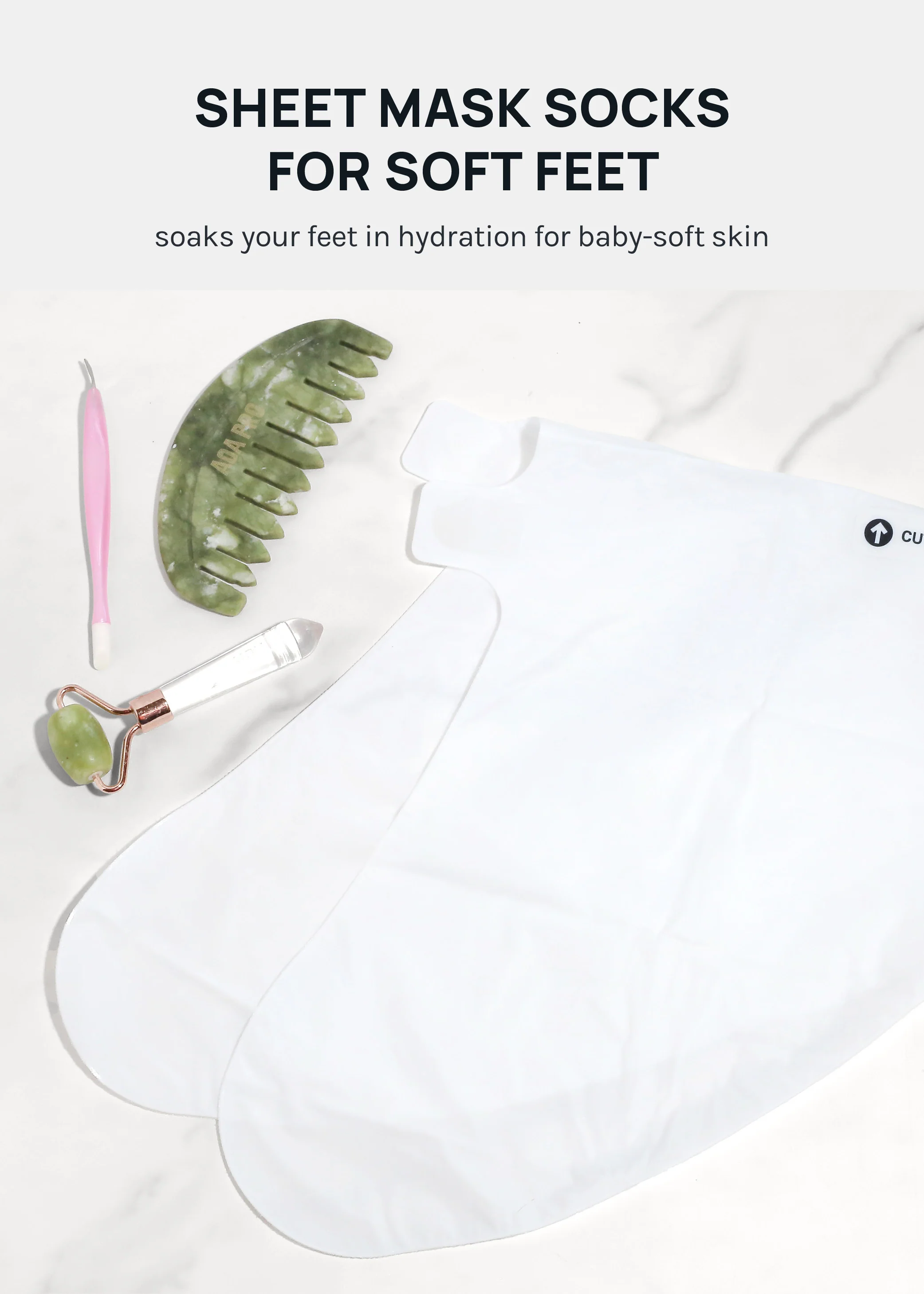 AOA Skin Rose Foot Sheet Mask - Mrs Treak