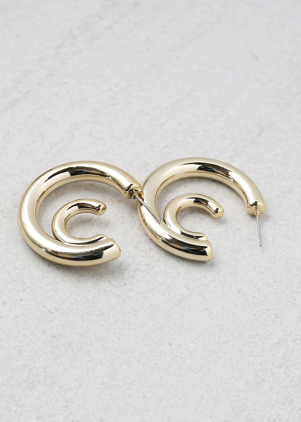 Double Crescent Hoop Earring - Mrs Treak