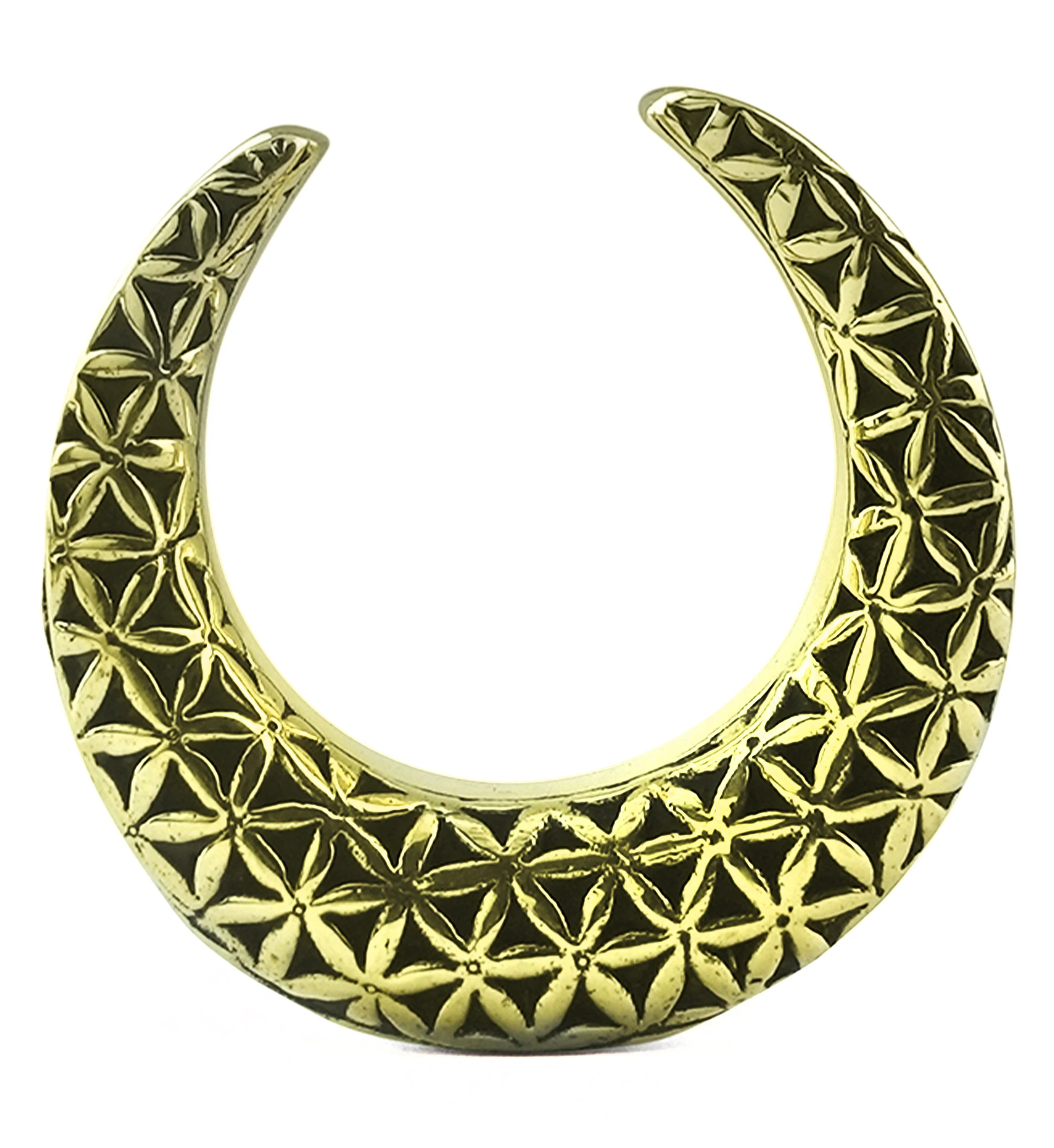 Flower of Life Brass Saddles - Mrs Treak