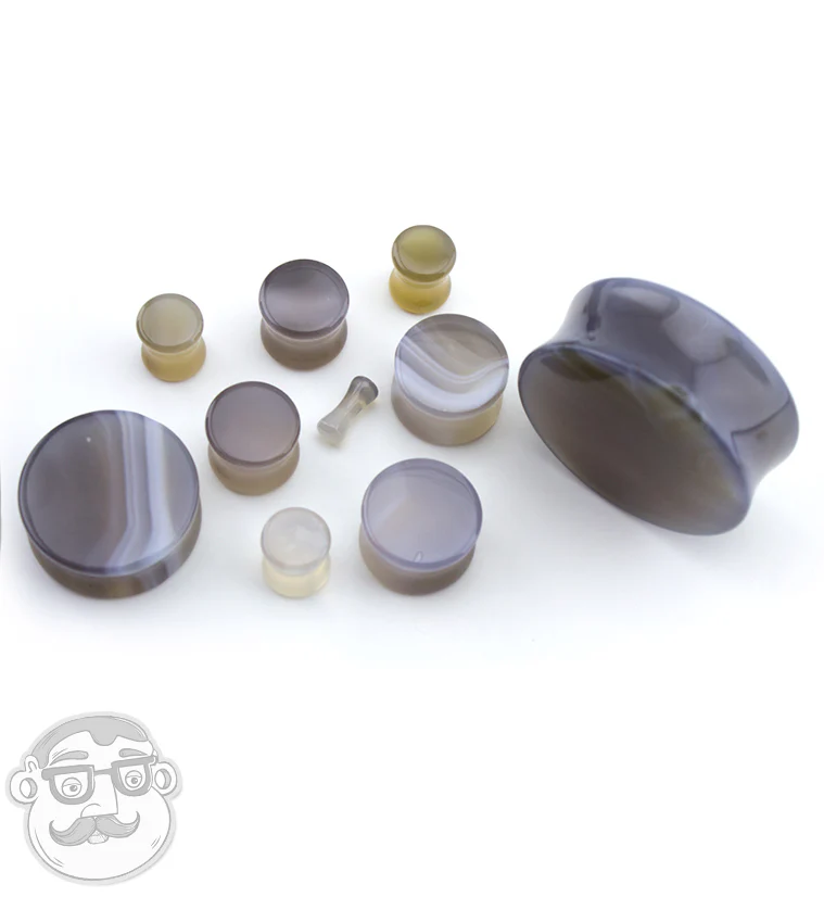 Agate Stone Plugs - Mrs Treak