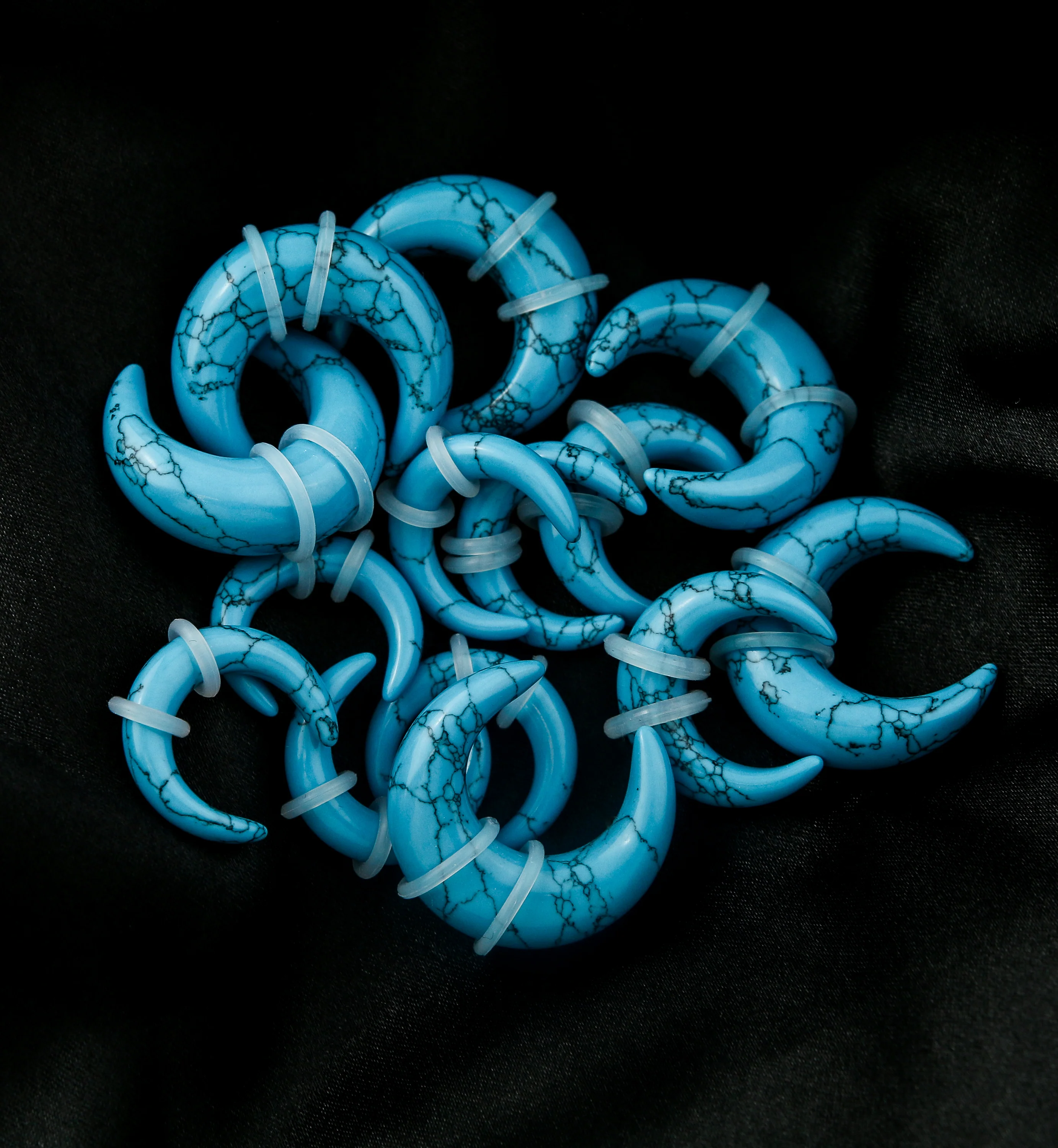 Turquoise Howlite Stone Pinchers - Mrs Treak