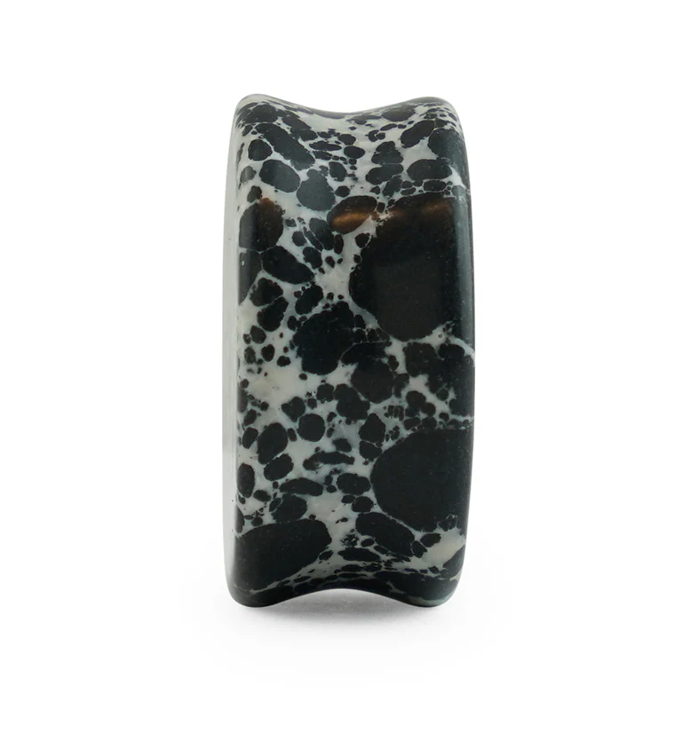 Black And White Howlite Stone Plugs - Mrs Treak
