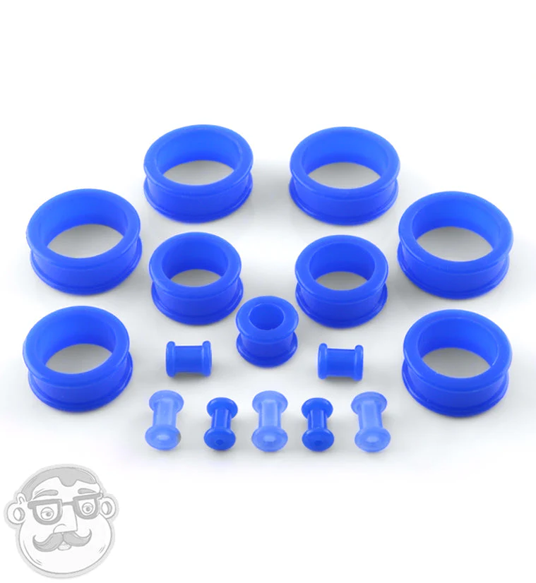 Blue Silicone Tunnels (CLOSE OUT) - Mrs Treak