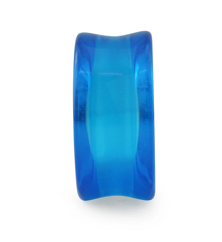 Oceano Blue Glass Tunnel Plugs - Mrs Treak