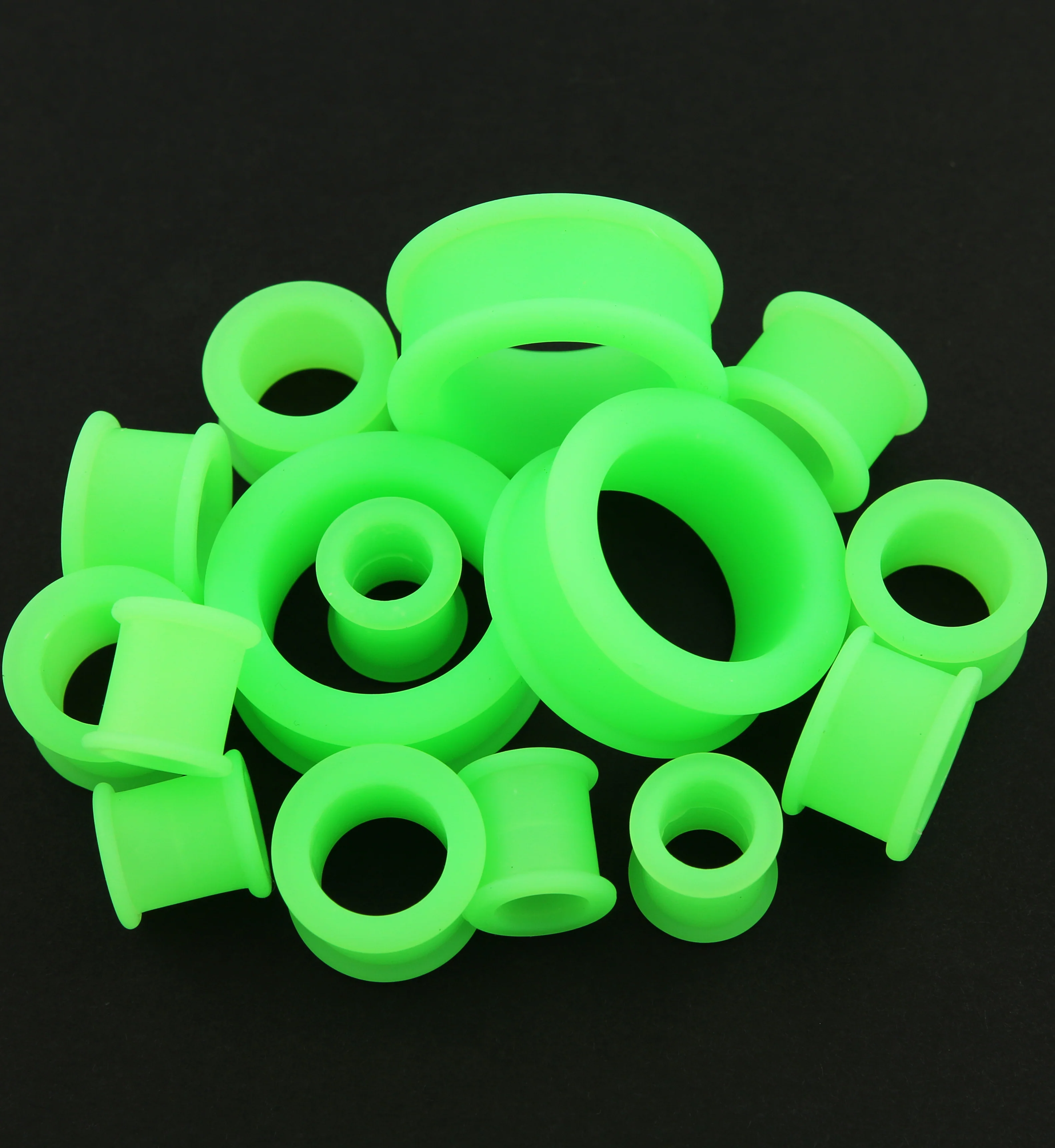 Green Silicone Tunnels - Mrs Treak