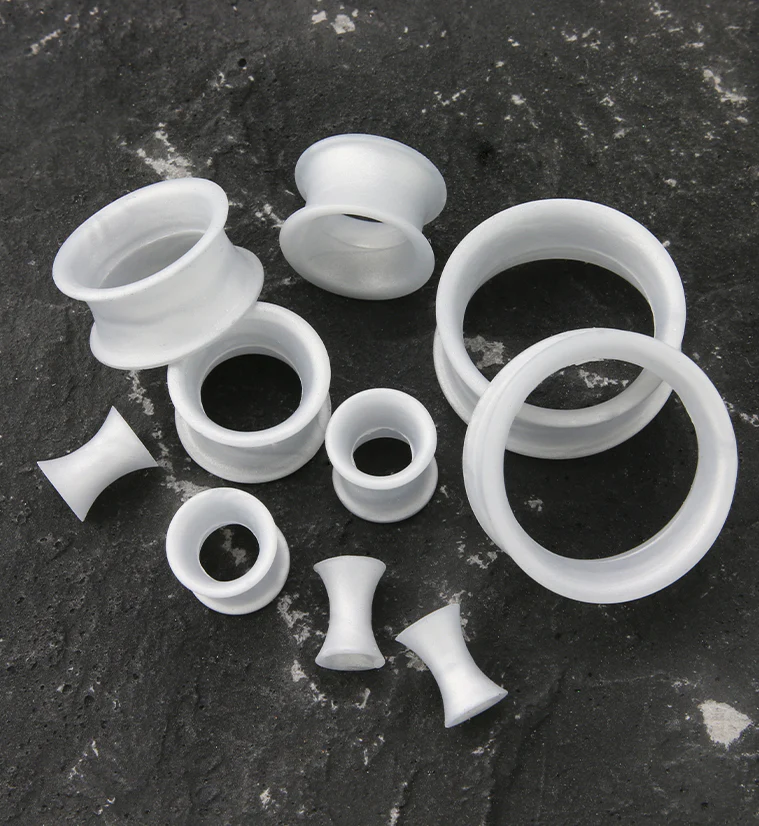 Matte Silver Silicone Ear Skins - Mrs Treak