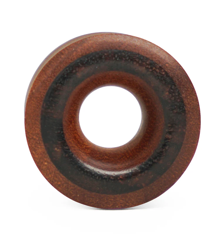 Saba Wood Tunnel Plugs With Sono Wood Inlay - Mrs Treak