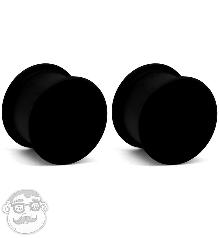 Kaos Black Silicone Hollow Plugs - Mrs Treak