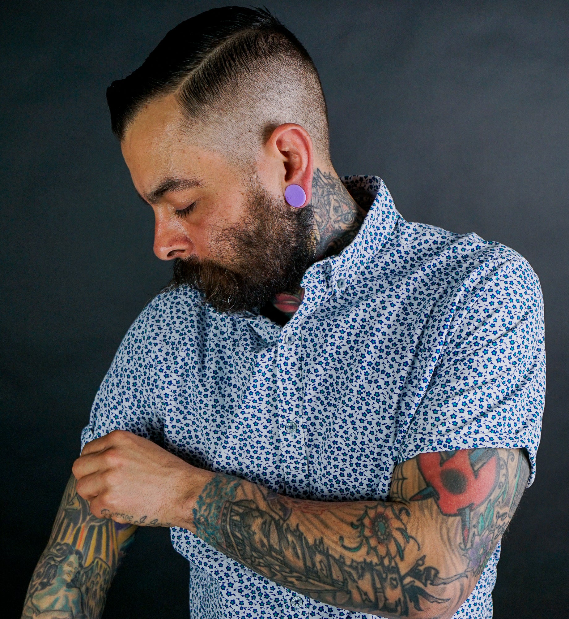 Double Flare Matte Lavender Silicone Plugs - Mrs Treak