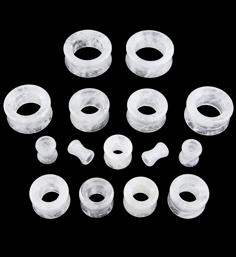 Crystal Quartz Stone Tunnels - Mrs Treak