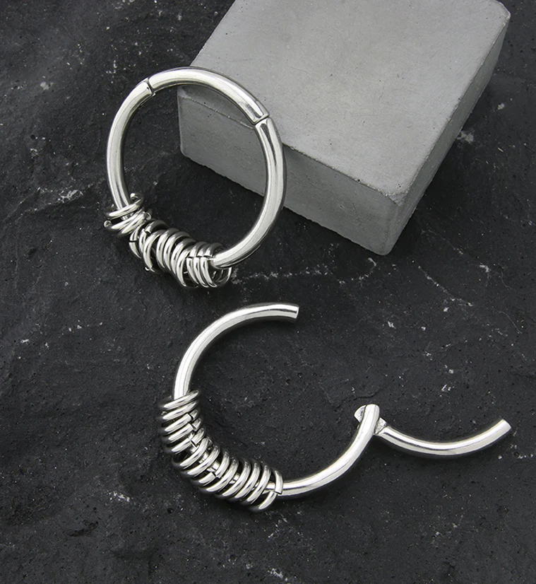 Active Rings Hinged Hoop Ear Weights - Mrs Treak