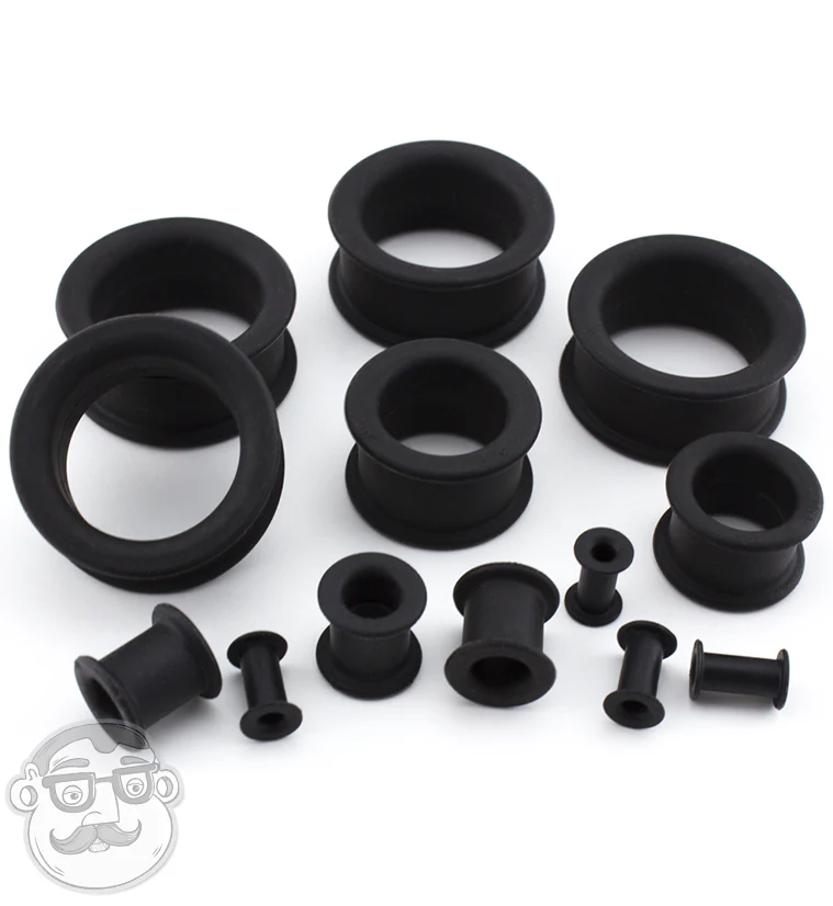 Kaos Black Silicone Tunnels - Mrs Treak