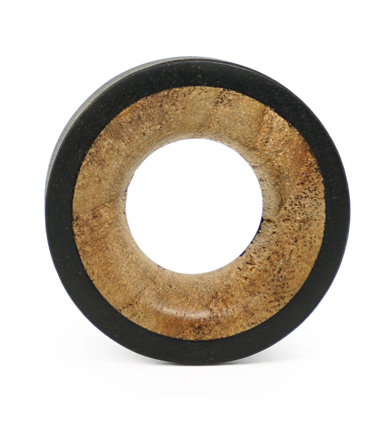 Areng Wooden Tunnels with Indo Wood Inlay - Mrs Treak