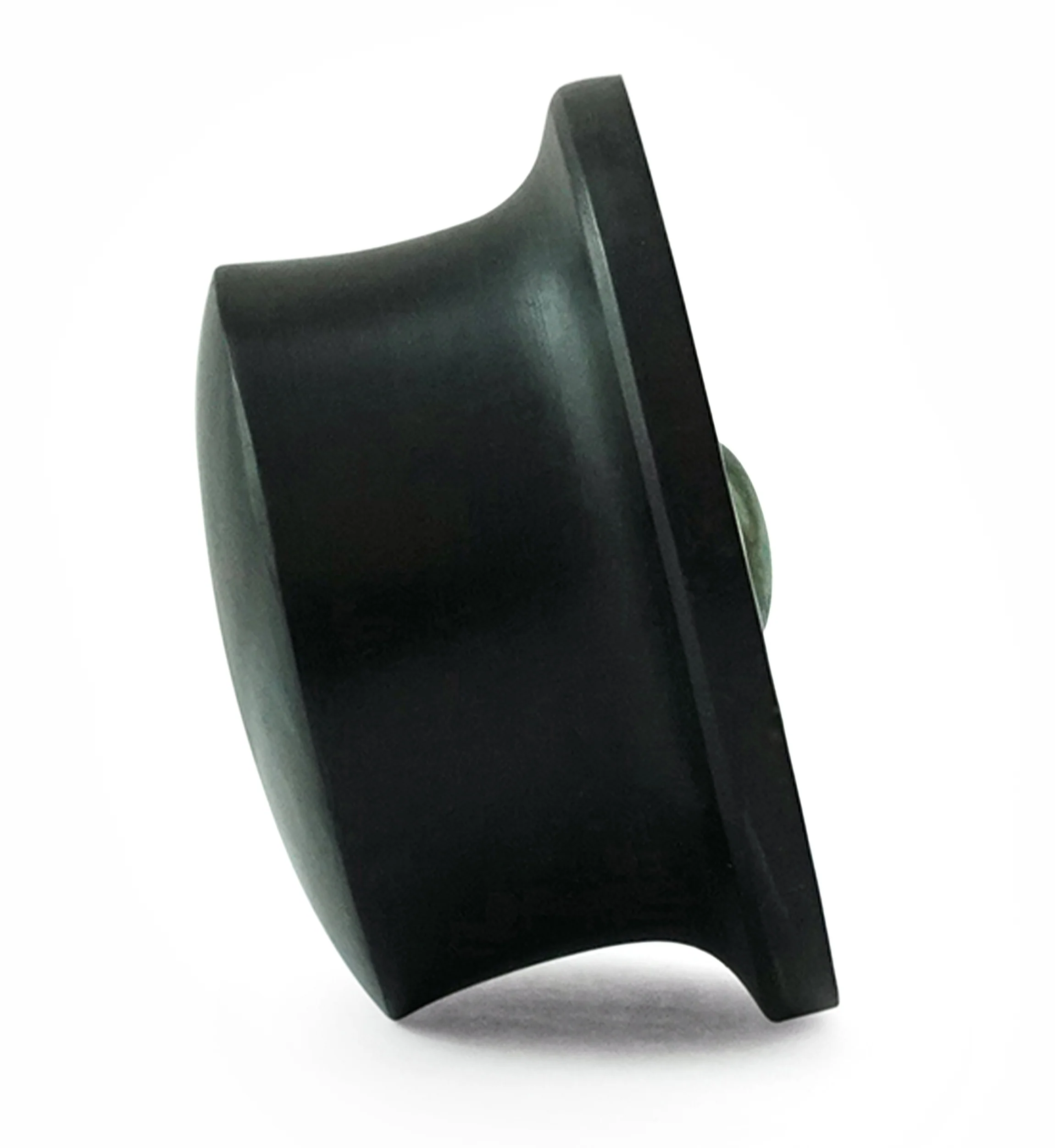 Hammered Seraphinite Stone Areng Wood Mayan Flare Plugs - Mrs Treak