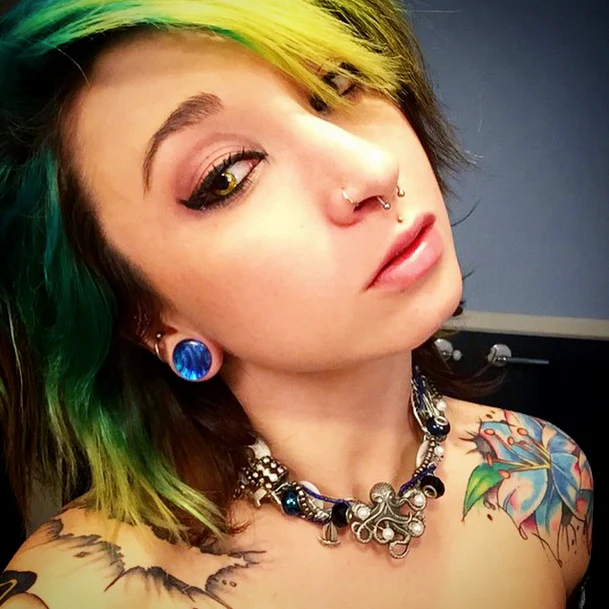 Garden Glass Plugs - Single Flare - Mrs Treak