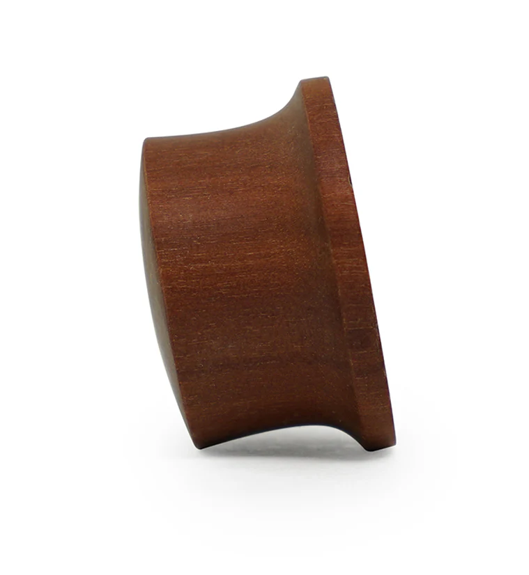 Hammered Saba Wood Mayan Flare Plugs - Mrs Treak