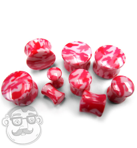 Pink Camouflage Plugs - Mrs Treak
