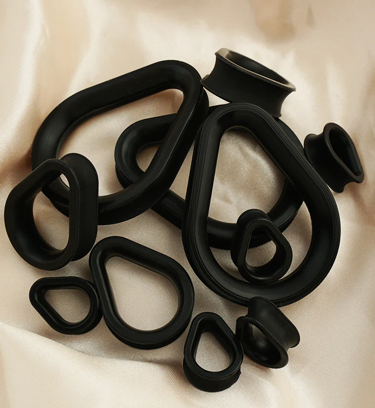 Kaos Hydra Black Silicone Eyelets - Mrs Treak