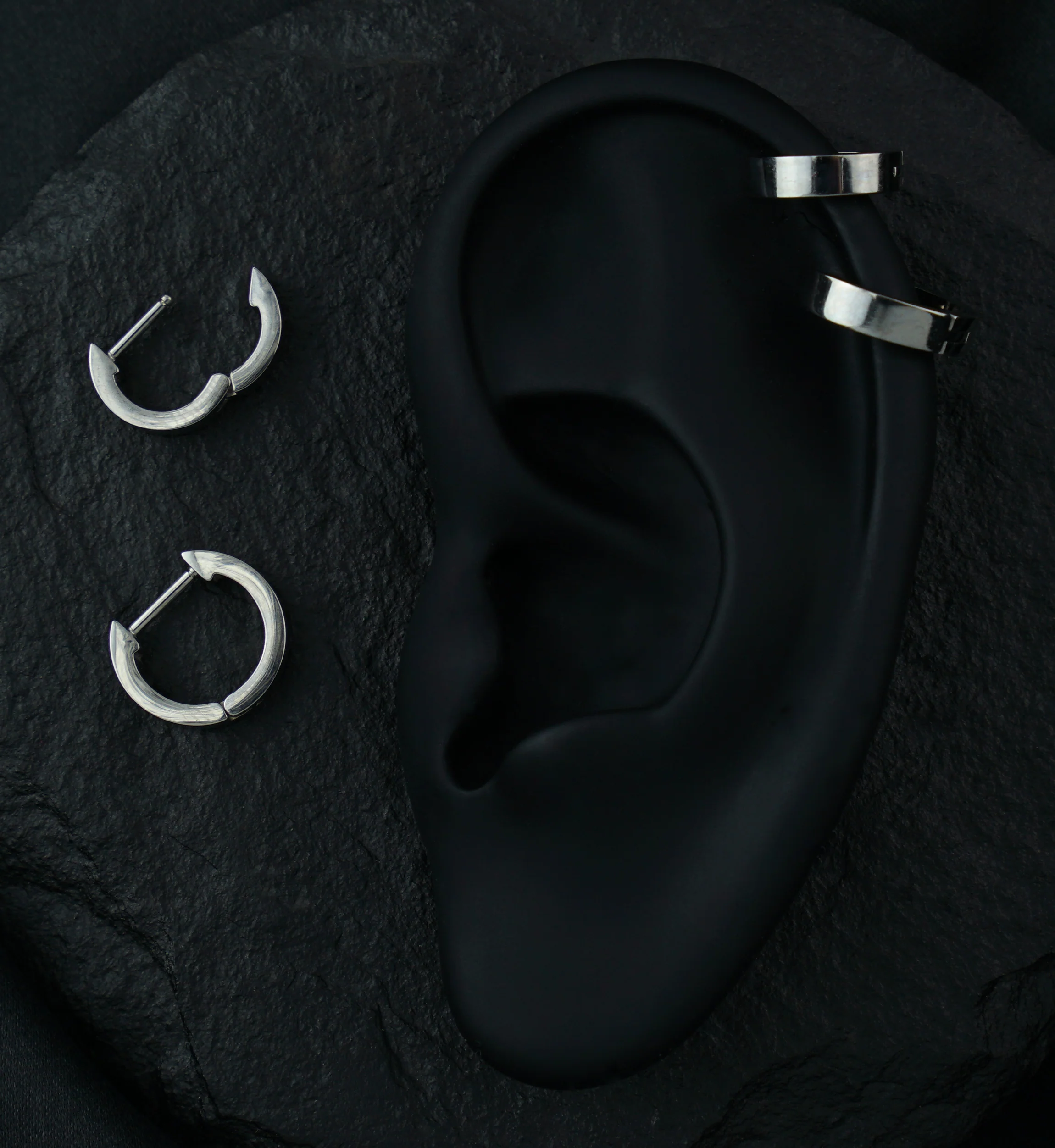 Thick Titanium Hinged Segment Ring - Mrs Treak