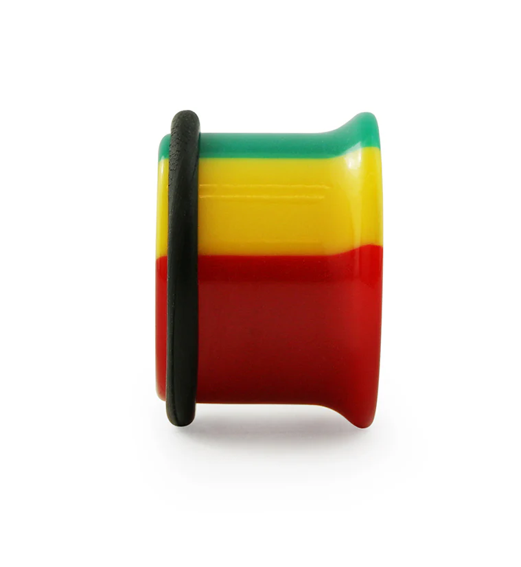 Single Flare Rasta Plugs - Mrs Treak