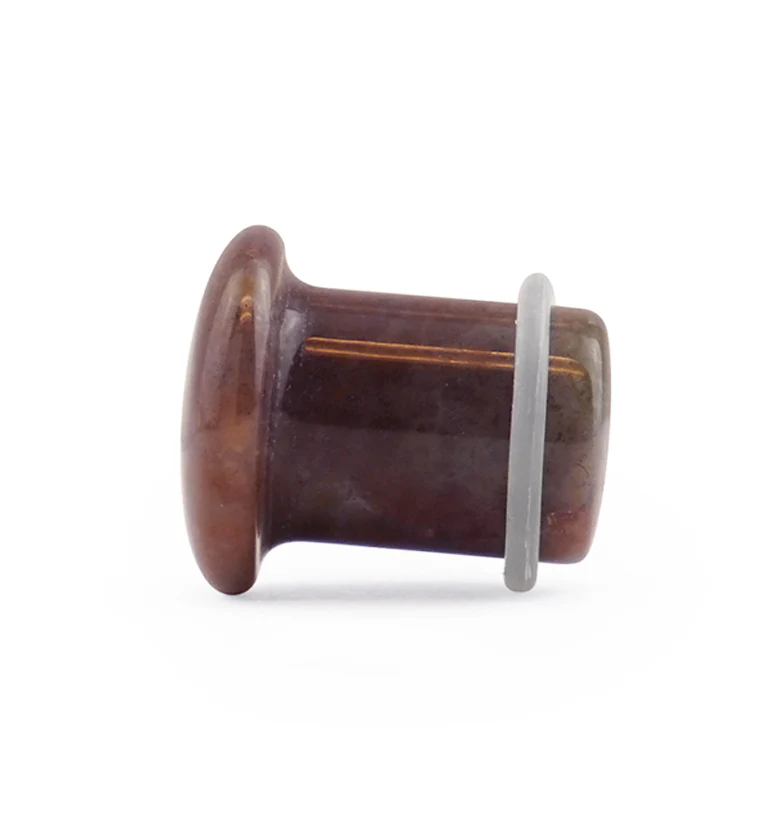 Indian Agate Stone Plugs - Single Flare - Mrs Treak