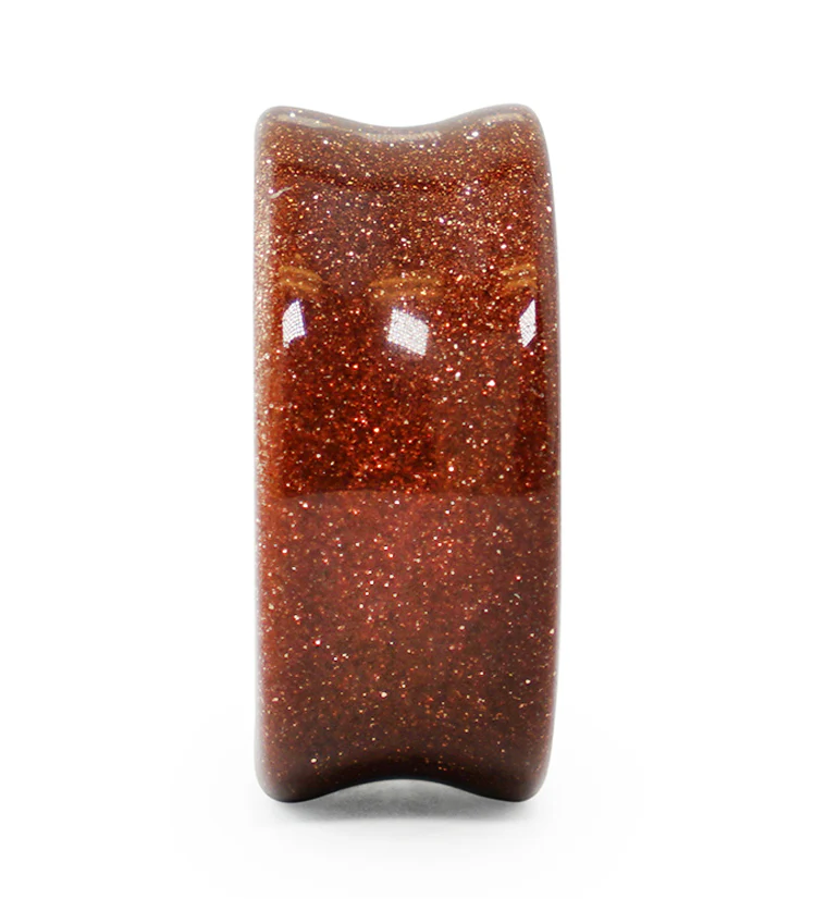 Goldstone Glass Plugs - Mrs Treak