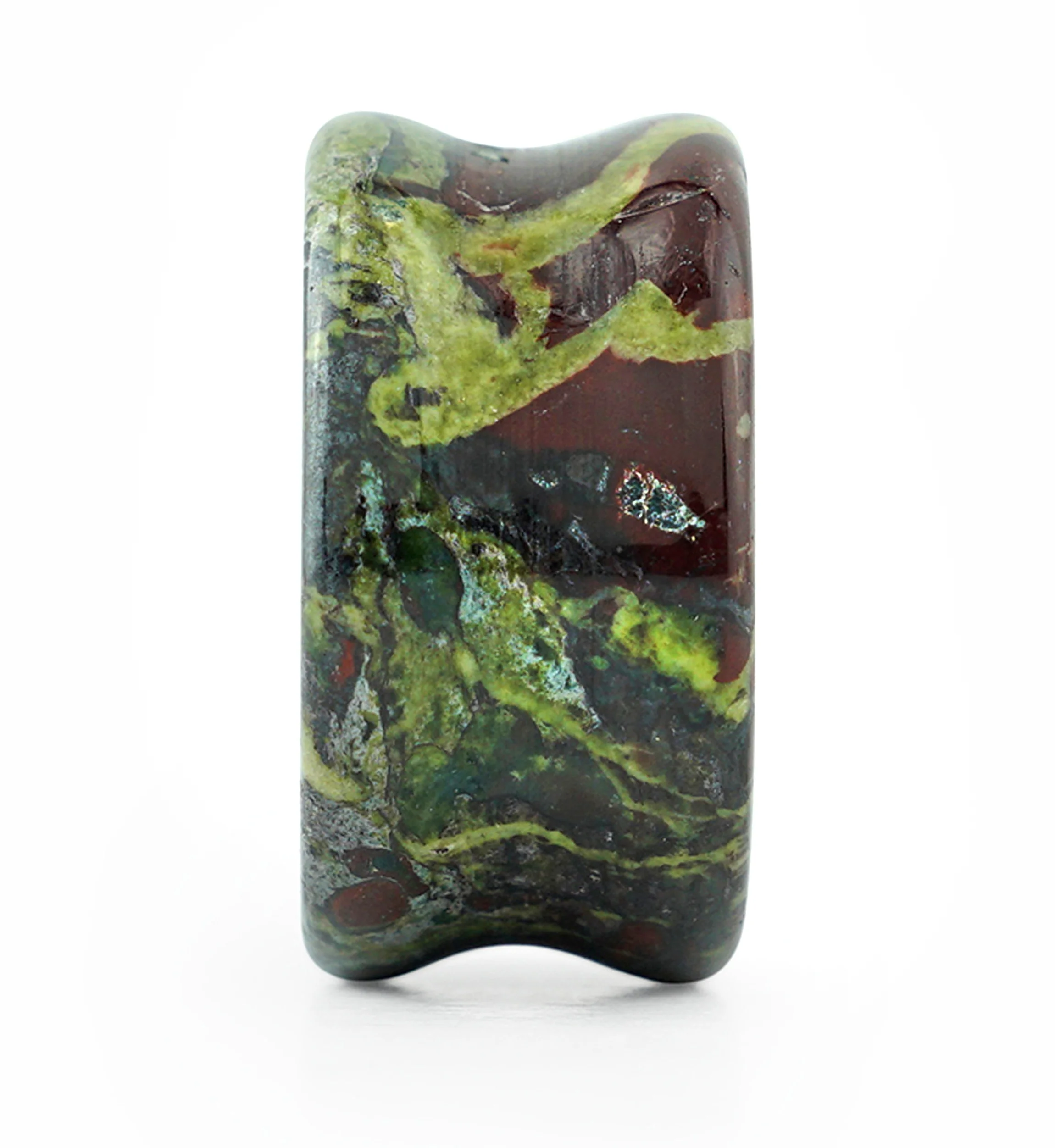 Dragons Blood Jasper Stone Plugs - Mrs Treak