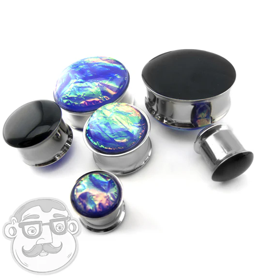 Nebula Foil Stainless Steel Plugs - Mrs Treak